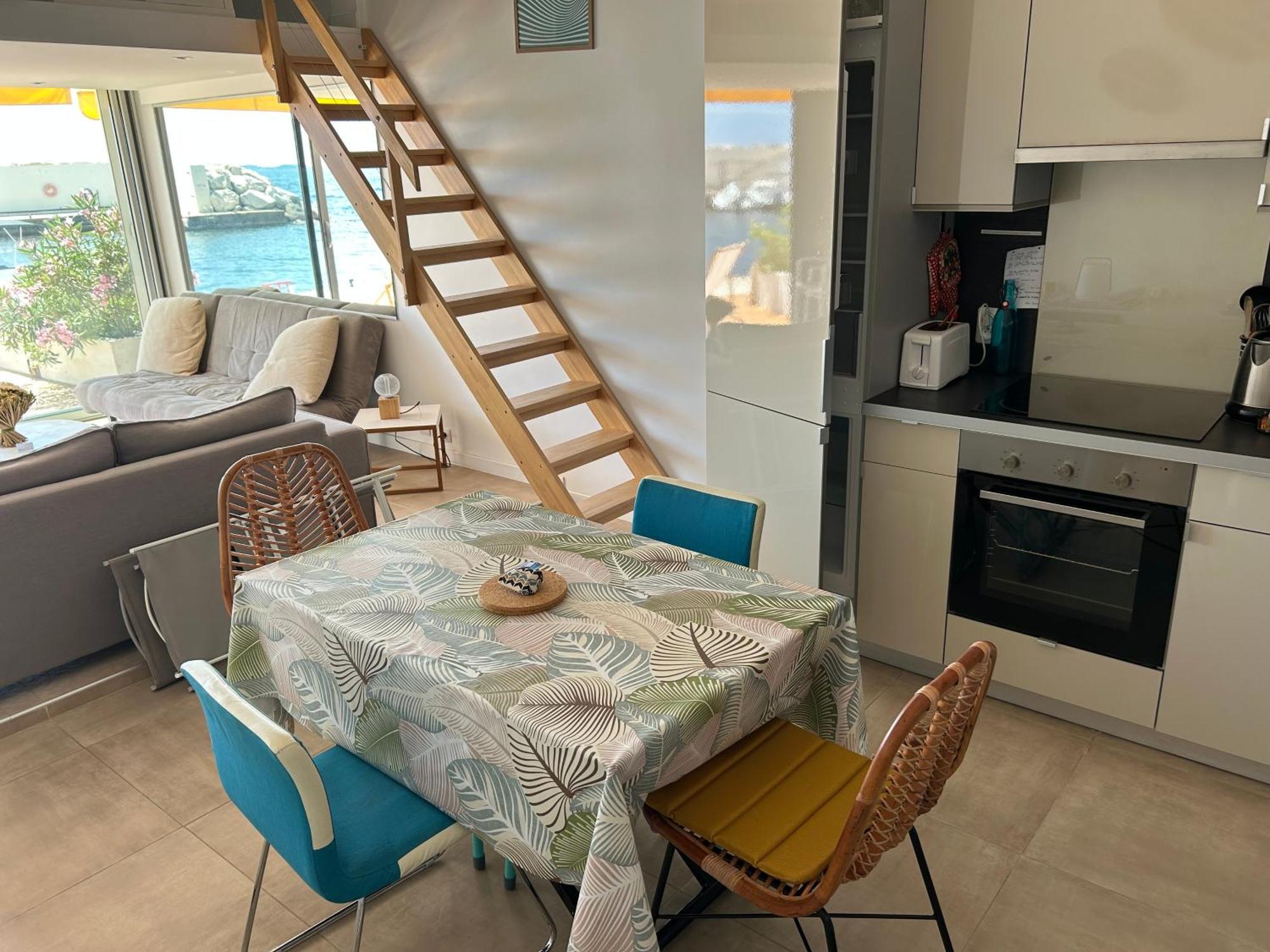 Horizon Bleu Bandol : Appartement Pieds Dans L'Eau ภายนอก รูปภาพ